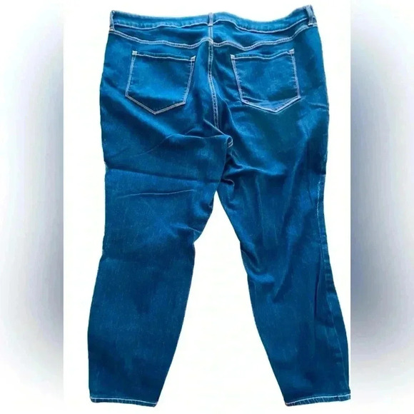 Old Navy High-Rise Super Skinny Ankle Jeans, Size 24, Deep Rinse - Picture 7 of 10